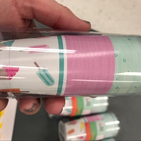 Lot of 4 ice cream cone wrapper sets cake topper - Picture 6 of 6